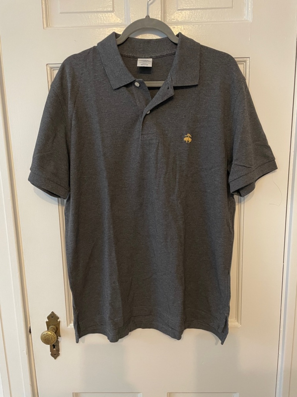 Brooks Brothers Dark Gray Slim Fit Performance Polo XL